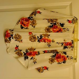 Floral halter top size 0xl
